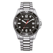 Vagary Aqua39 Solotempo VD5-317-51 - cassa e bracciale acciaio - quadrante e ghiera neri - datario